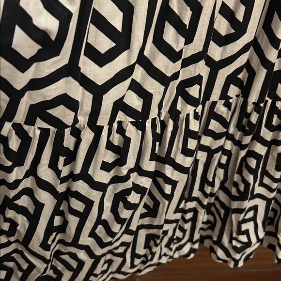 Zara Geometric Print Cotton Dress - Picture 4 of 10